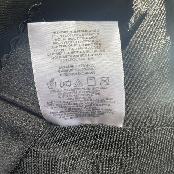 Figure Magic One-Piece Swim Suit Womens 16 Zebra Print Slimming VNeck Adjustable - Picture 8 of 9